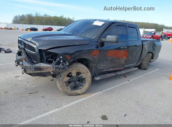 1C6RR7KT5JS295977 2018 RAM 1500 Black Առջևի ձախ երեք քառորդ տեսարան