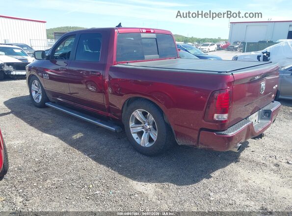 1C6RR7MT7GS315670 2016 RAM 1500 Maroon Задня ліва чверть