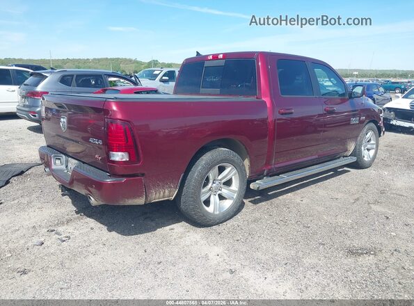 1C6RR7MT7GS315670 2016 RAM 1500 Maroon Задня права чверть