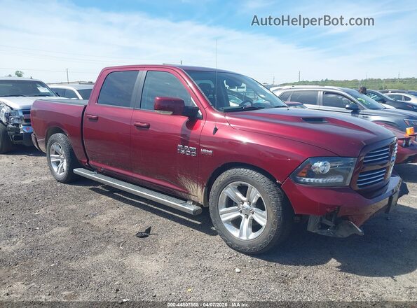 1C6RR7MT7GS315670 2016 RAM 1500 Maroon Вид задньої частини салону