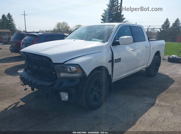 1C6RR7MT8JS291094 2018 RAM 1500 White Առջևի ձախ երեք քառորդ տեսարան