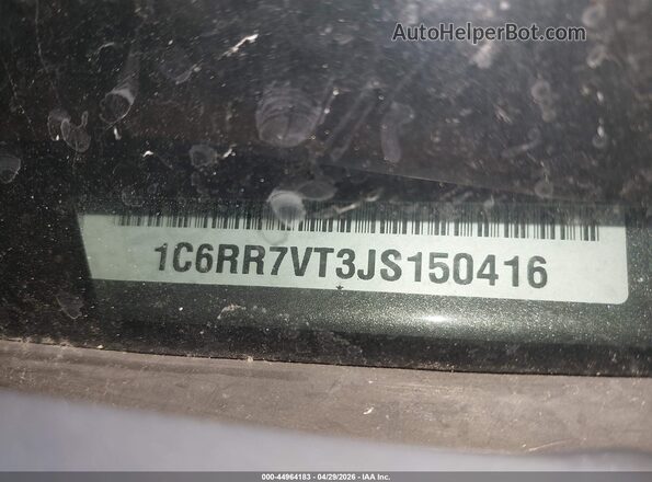 1C6RR7VT3JS150416 2018 RAM 1500 Gray Շարժիչի բաժամունքի տեսք