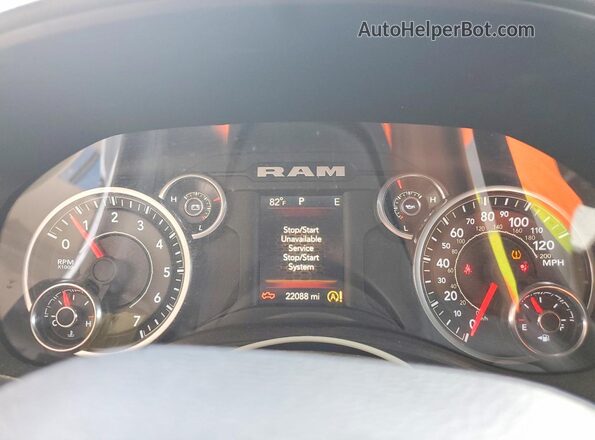 1C6SRFFT1PN581452 2023 RAM 1500 White Սարքավորումների վահանակի տեսք