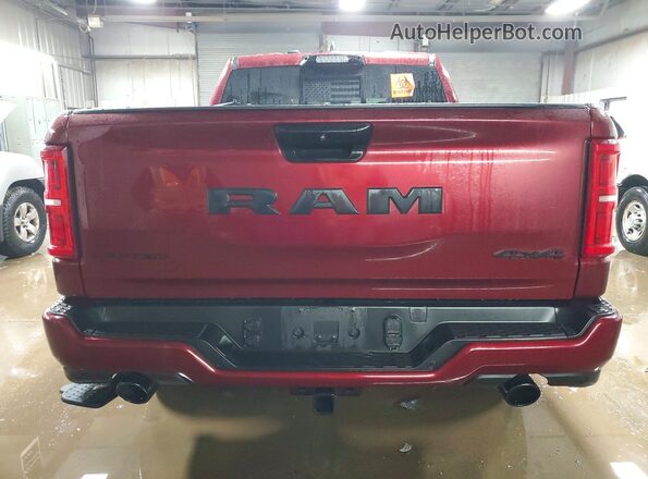 1C6SRFHPXSN609807 2025 RAM 1500 Burgundy Rear view