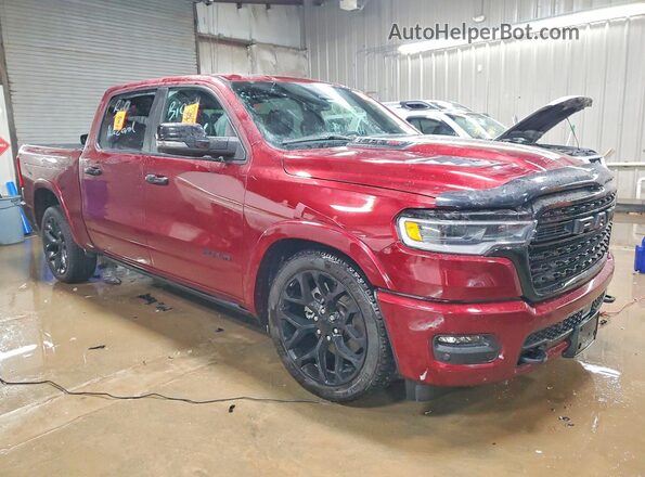1C6SRFHPXSN609807 2025 RAM 1500 Burgundy Front right