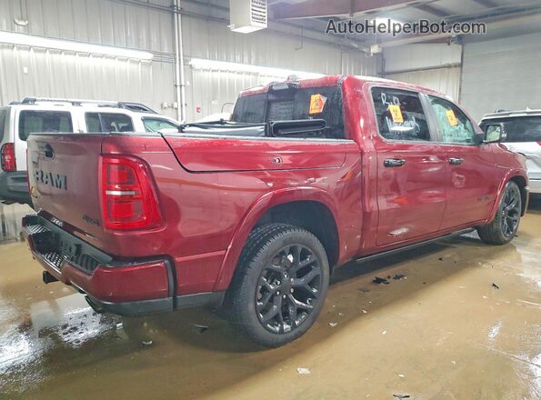 1C6SRFHPXSN609807 2025 RAM 1500 Burgundy Rear right