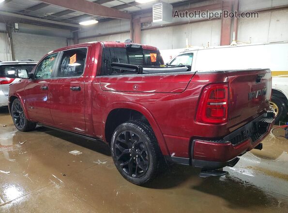 1C6SRFHPXSN609807 2025 RAM 1500 Burgundy Rear left