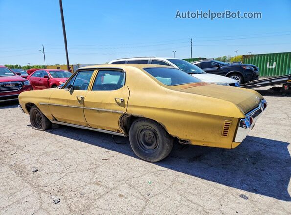 1D69H2K522270 1972 CHEVROLET CHEVELLE Gold უკანა მარცხენა
