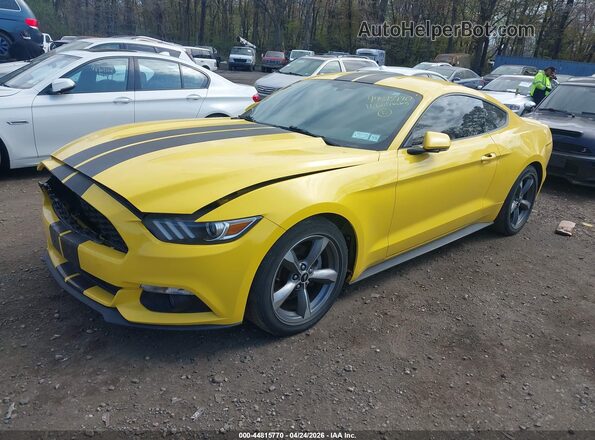 1FA6P8AM3G5289660 2016 FORD MUSTANG Yellow Առջևի ձախ երեք քառորդ տեսարան