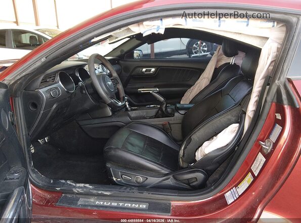 1FA6P8CF2G5201163 2016 FORD MUSTANG Red წინა სალონის ხედი
