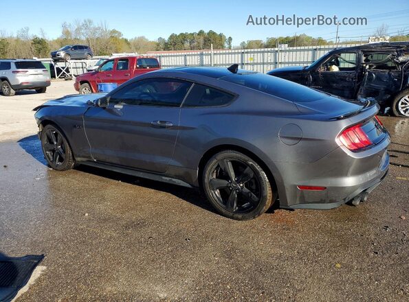 1FA6P8CF2M5137654 2021 FORD MUSTANG Gray Հետևի ձախ