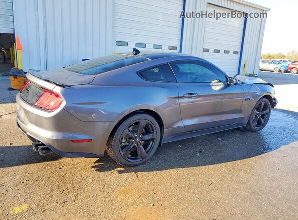 1FA6P8CF2M5137654 2021 FORD MUSTANG Gray Հետևի աջ