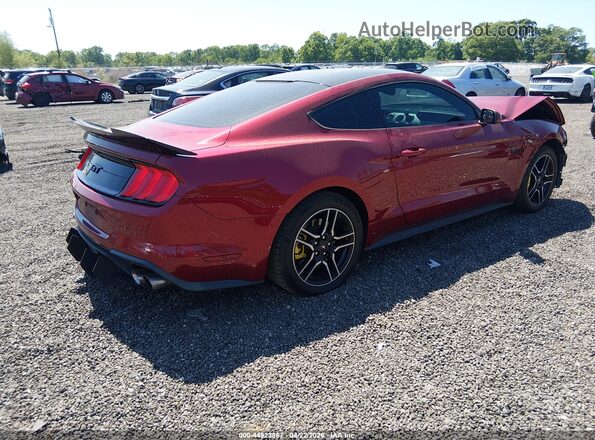 1FA6P8CF3J5125752 2018 FORD MUSTANG Красный Задняя правая четверть