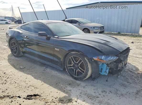 1FA6P8CF4P5302690 2023 FORD MUSTANG Черный Передняя правая четверть