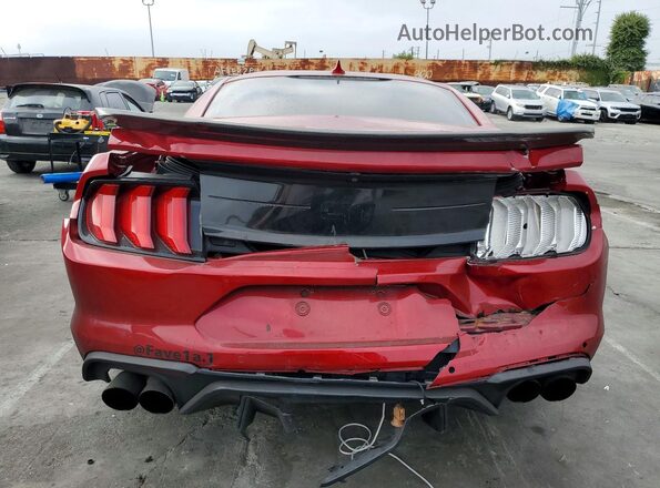 1FA6P8CF5M5146428 2021 FORD MUSTANG Red უკანა ხედი