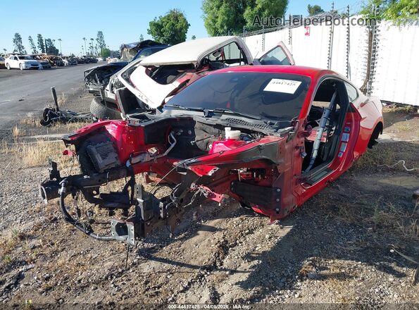 1FA6P8CF6M5116855 2021 FORD MUSTANG Red Vista tres cuartos delantera izquierda
