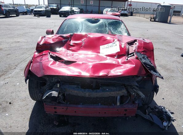 1FA6P8CF7H5330761 2017 FORD MUSTANG Red Dashboard view