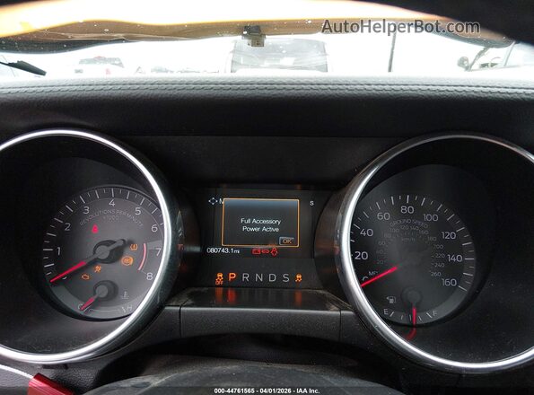 1FA6P8TH0K5118423 2019 FORD MUSTANG Orange Vista de los asientos traseros