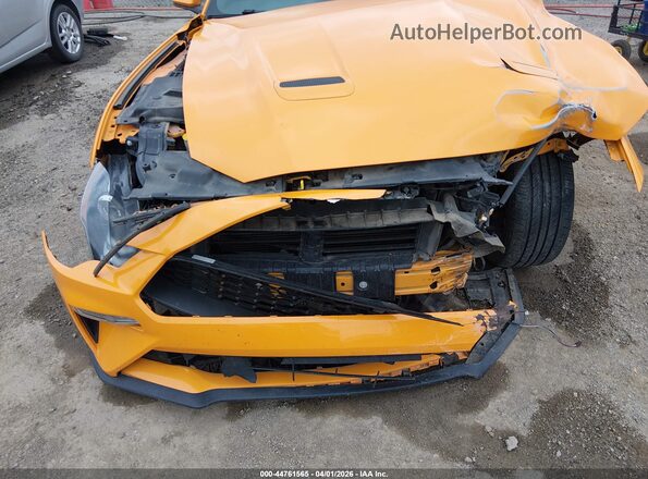 1FA6P8TH0K5118423 2019 FORD MUSTANG Orange Vista del cuadro de instrumentos