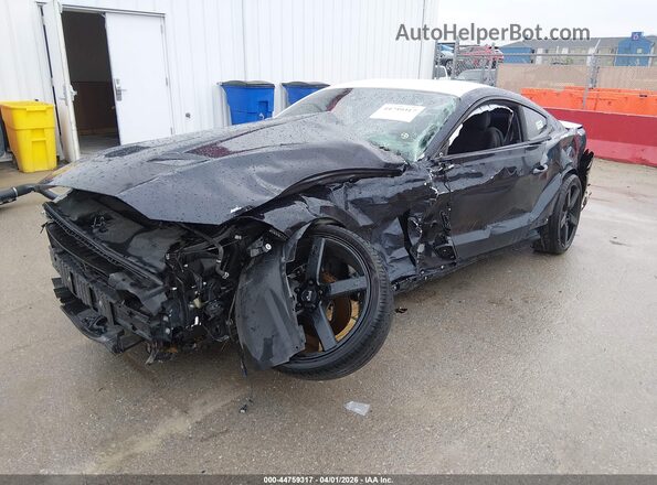 1FA6P8TH0M5118733 2021 FORD MUSTANG Черный Передняя левая четверть
