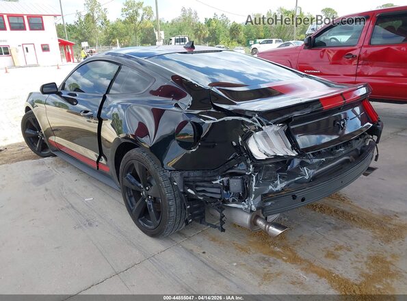 1FA6P8TH2M5117342 2021 FORD MUSTANG Black Tył lewy