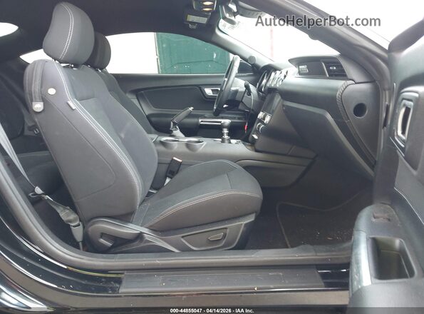 1FA6P8TH2M5117342 2021 FORD MUSTANG Black Widok wnętrza z przodu