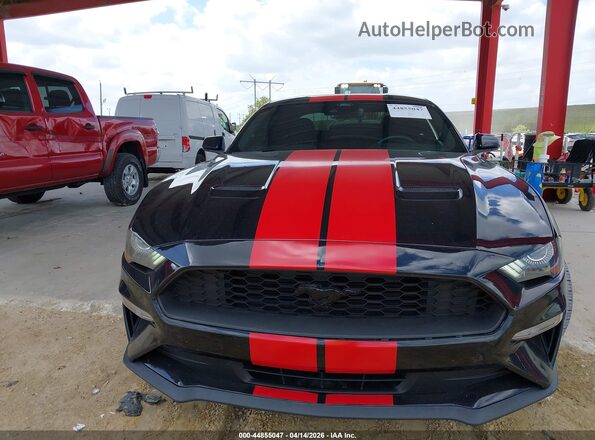 1FA6P8TH2M5117342 2021 FORD MUSTANG Black Widok wnętrza z tyłu