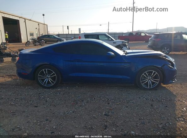 1FA6P8TH6H5203159 2017 FORD MUSTANG Синий Вид задней части салона