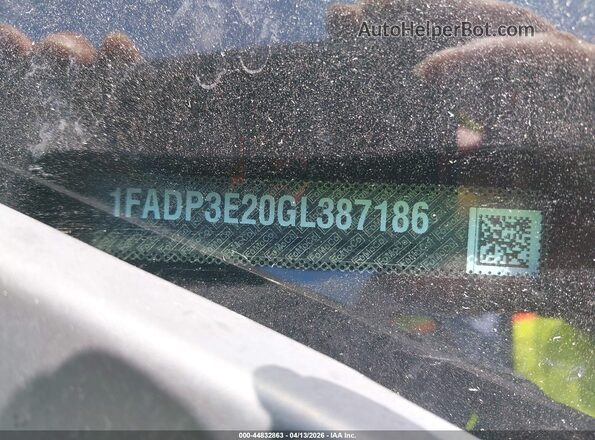 1FADP3E20GL387186 2016 FORD FOCUS Black 