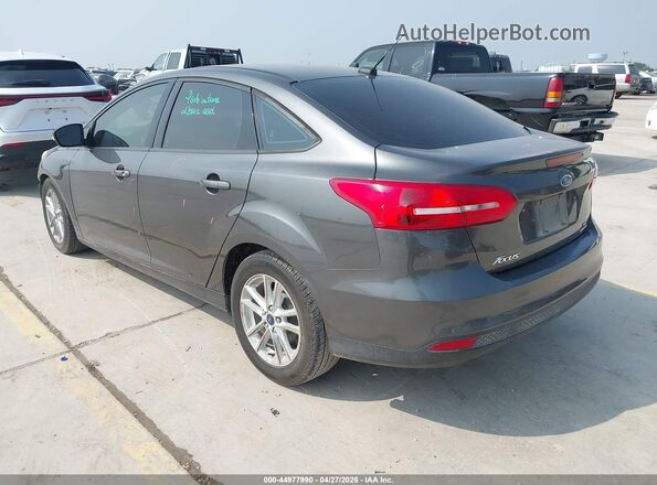 1FADP3F20GL316262 2016 FORD FOCUS Gray Trasero izquierdo