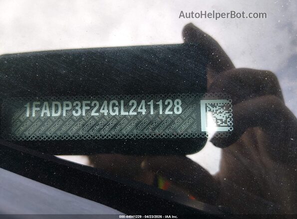1FADP3F24GL241128 2016 FORD FOCUS Gray Widok komory silnika