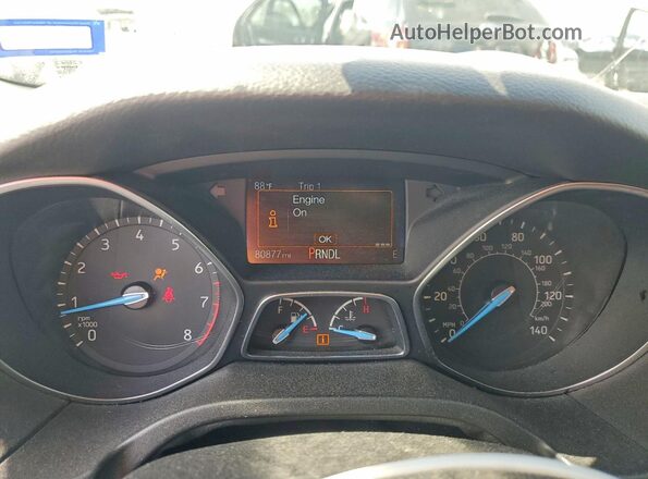 1FADP3F24GL316345 2016 FORD FOCUS White Widok zestawu wskaźników