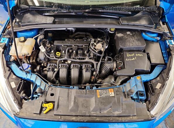 1FADP3F26GL383013 2016 FORD FOCUS Blue Вид задньої частини салону