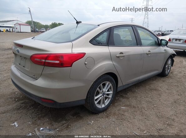 1FADP3F28GL203742 2016 FORD FOCUS Золотой Задняя правая четверть