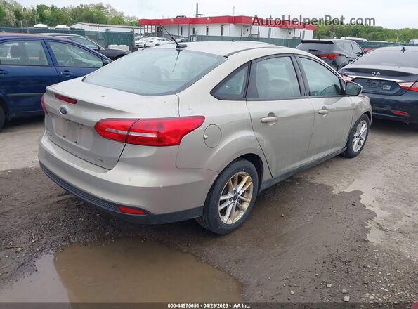 1FADP3F29GL242341 2016 FORD FOCUS Gold Trasero derecho