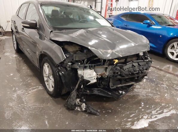 1FADP3F29GL391493 2016 FORD FOCUS Gray Widok z przodu