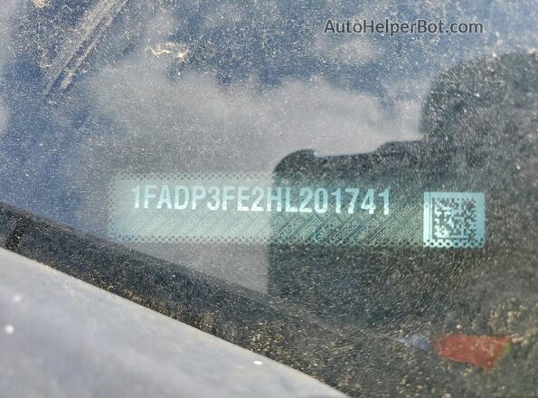 1FADP3FE2HL201741 2017 FORD FOCUS Gray ძრავის განყოფილების ხედი