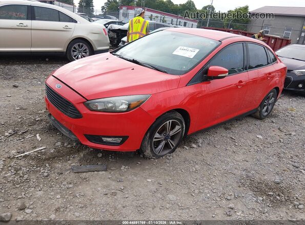 1FADP3FE2HL276097 2017 FORD FOCUS Red წინა მარცხენა ხედი სამი მეოთხედიდან
