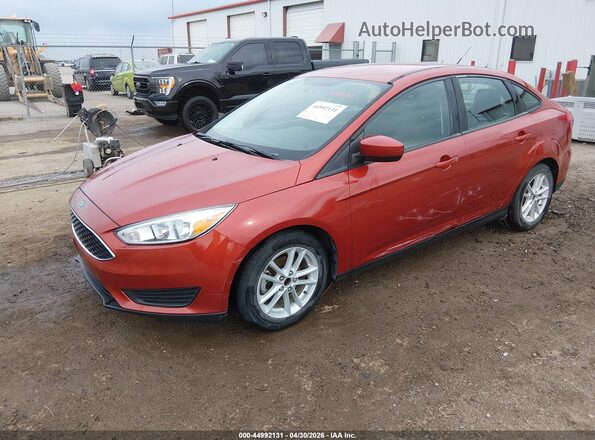 1FADP3FE3JL269908 2018 FORD FOCUS Orange Передня ліва чверть