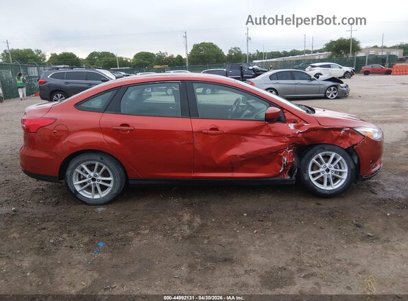 1FADP3FE3JL269908 2018 FORD FOCUS Orange Вид задньої частини салону