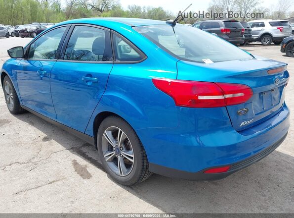 1FADP3FE6HL245029 2017 FORD FOCUS Blue Trasero izquierdo