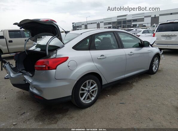 1FADP3FE8JL222650 2018 FORD FOCUS Silver Trasero derecho