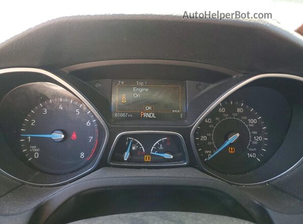 1FADP3K24GL335712 2016 FORD FOCUS Black Instrument cluster view
