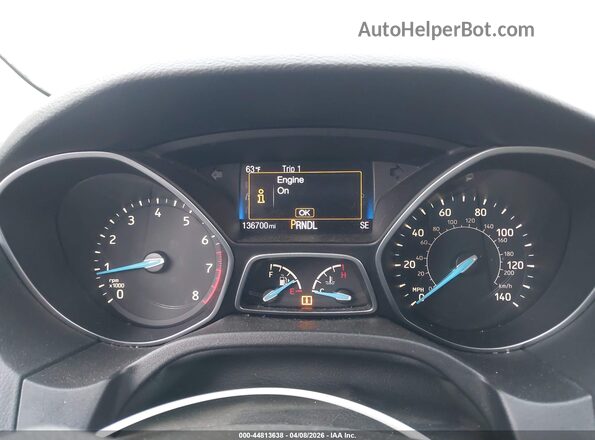 1FADP3K26GL320063 2016 FORD FOCUS Gray Widok tylnych siedzeń