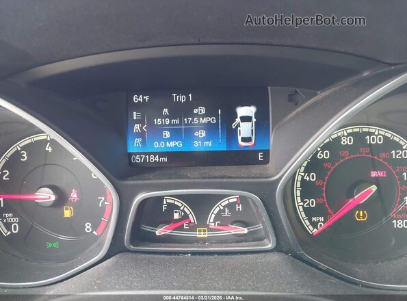 1FADP3L90GL262897 2016 FORD FOCUS ST Gray Вид задніх сидінь