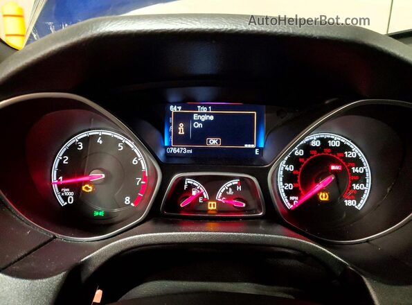 1FADP3L94GL265799 2016 FORD FOCUS Blue Սարքավորումների վահանակի տեսք