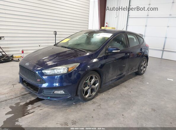 1FADP3L99HL348002 2017 FORD FOCUS Blue Передня ліва чверть
