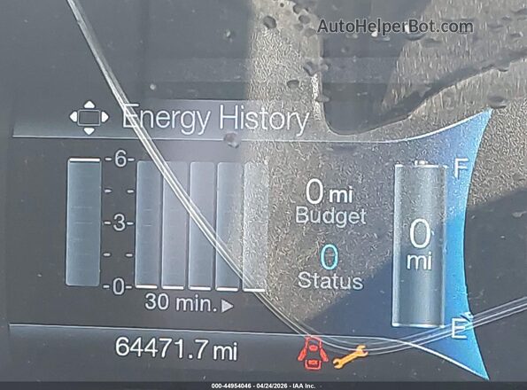 1FADP3R40GL306442 2016 FORD FOCUS ELECTRIC Silver Widok wnętrza z tyłu