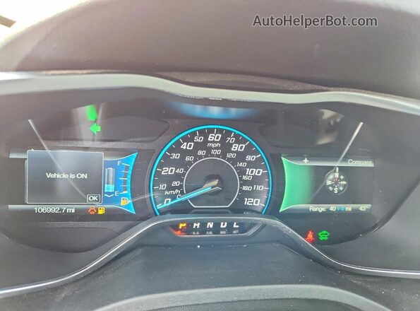 1FADP5CU2GL119742 2016 FORD C-MAX Черный Вид щитка приборов