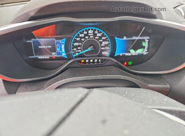 1FADP5CU7GL109417 2016 FORD C-MAX Red Вид щитка приладів